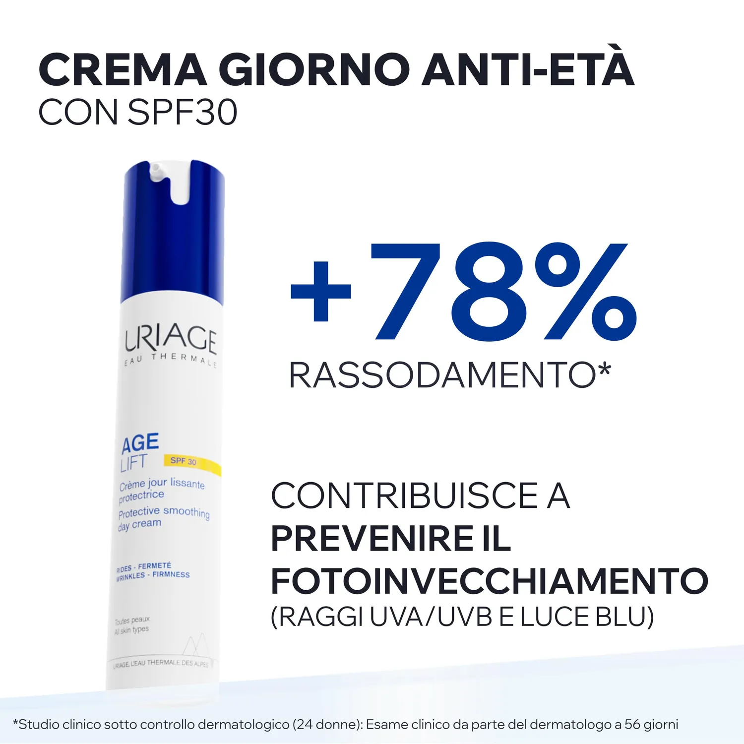 Uriage Age Lift Crema Viso SPF30 40 ml Rughe