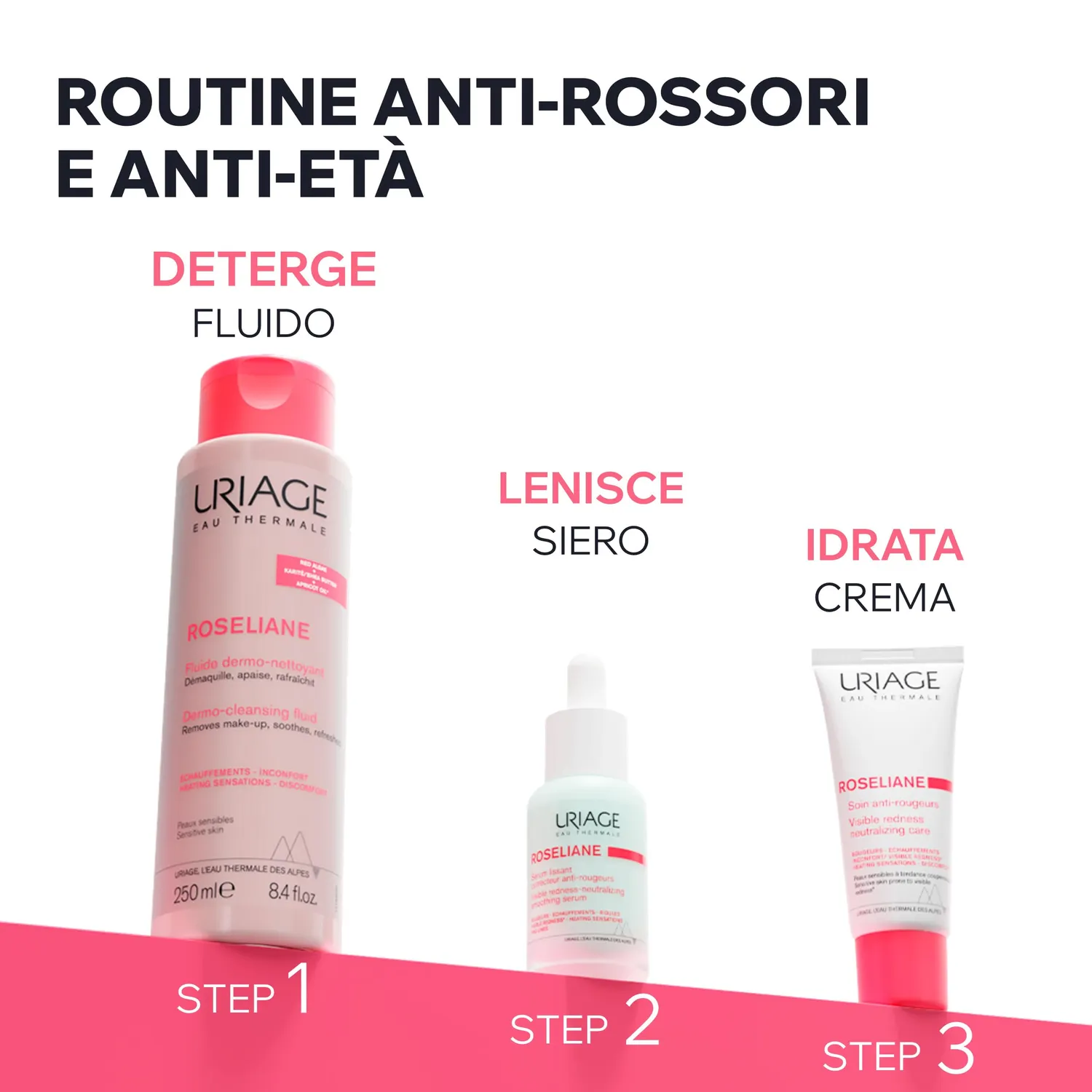Uriage Roseliane siero levigante anti-rossori 30 ml lenitivo