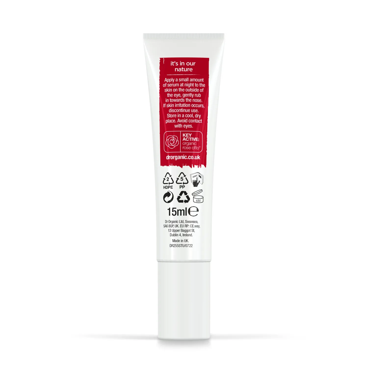 Dr Organic Rose Otto Siero contorno occhi 15ml antiage