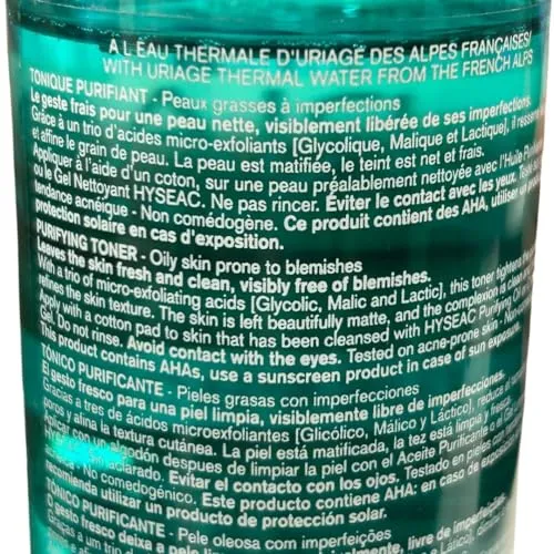 Uriage Hyséac Tonico Peeling Purificante 250ml AHA
