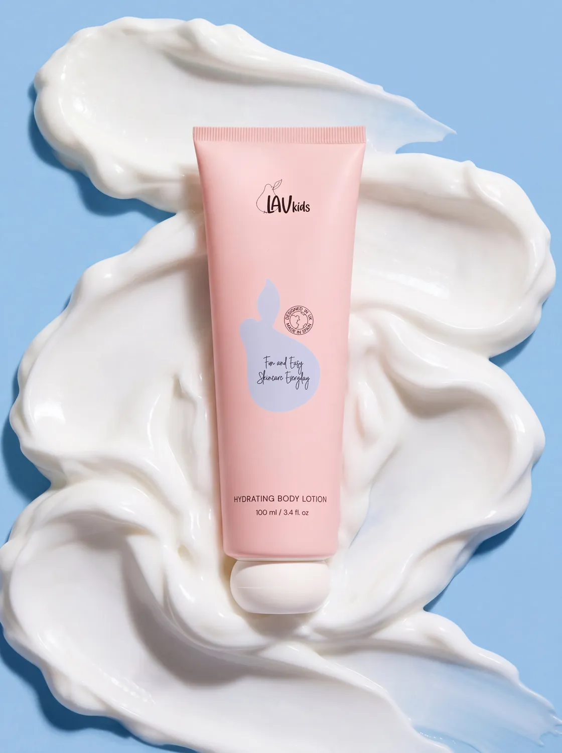 LavKids crema corpo 100 ml tubo camomilla e mandorla dolce