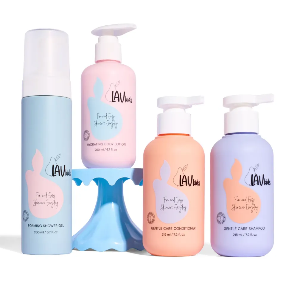 LavKids Kit Doccia Essenziale shampoo balsamo doccia corpo