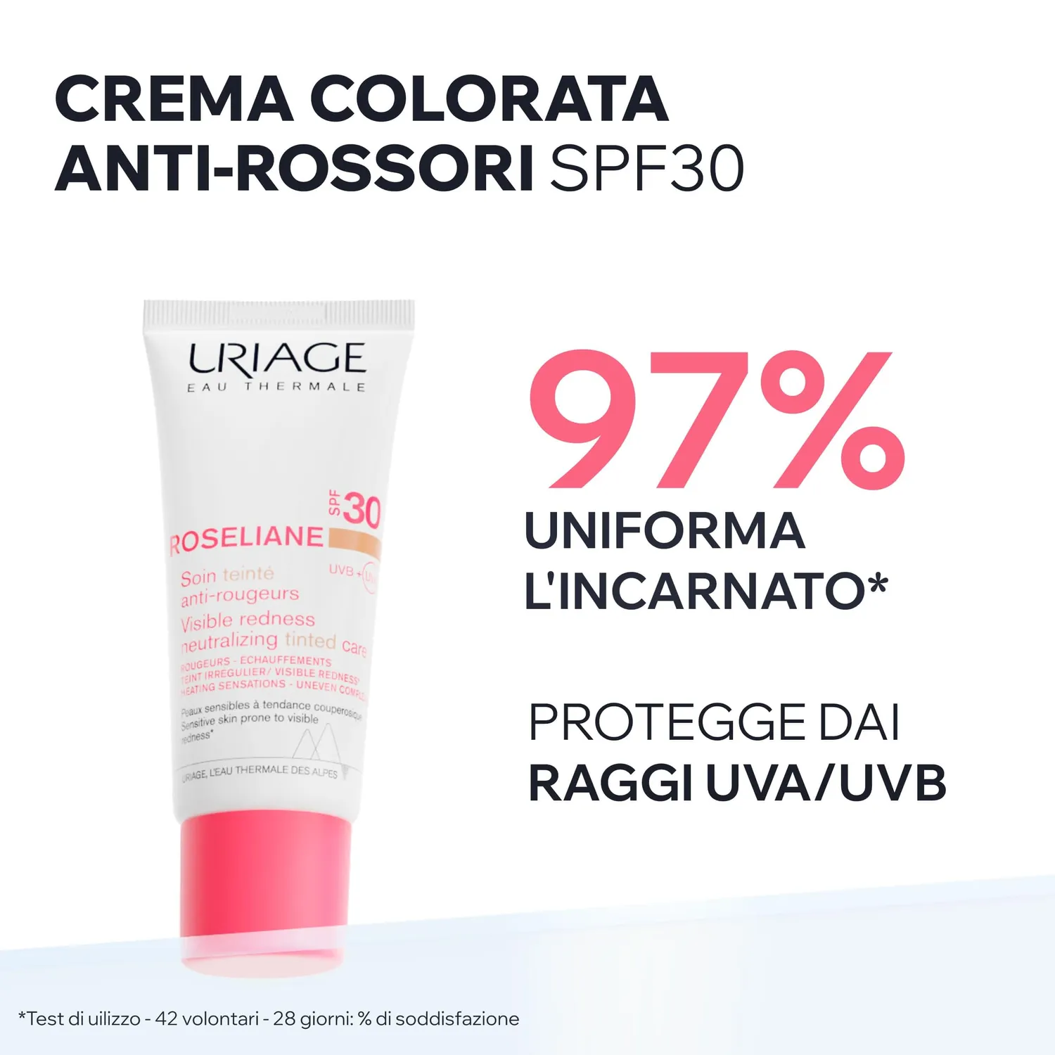 Uriage Roséliane CC Cream SPF30 Mandorla Antirossore