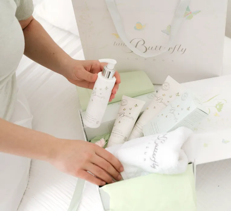Little Butterfly Pamper Gift Box cofanetto mamma 3 pezzi bio