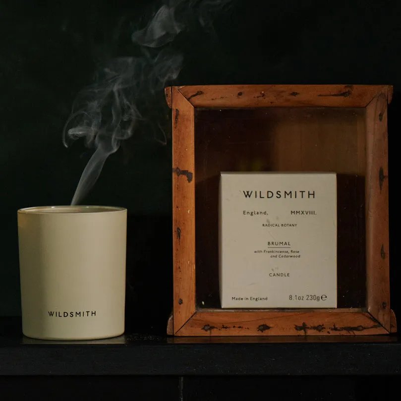 Wildsmith Skin Brumal Candle candela 230g incenso rosa