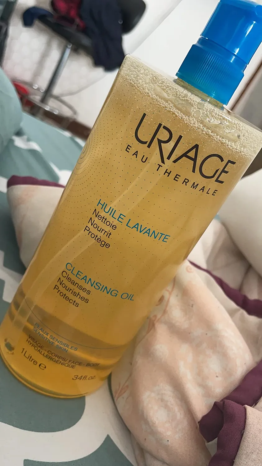 Uriage Eau Thermale Olio Doccia 1 L viso e corpo secco