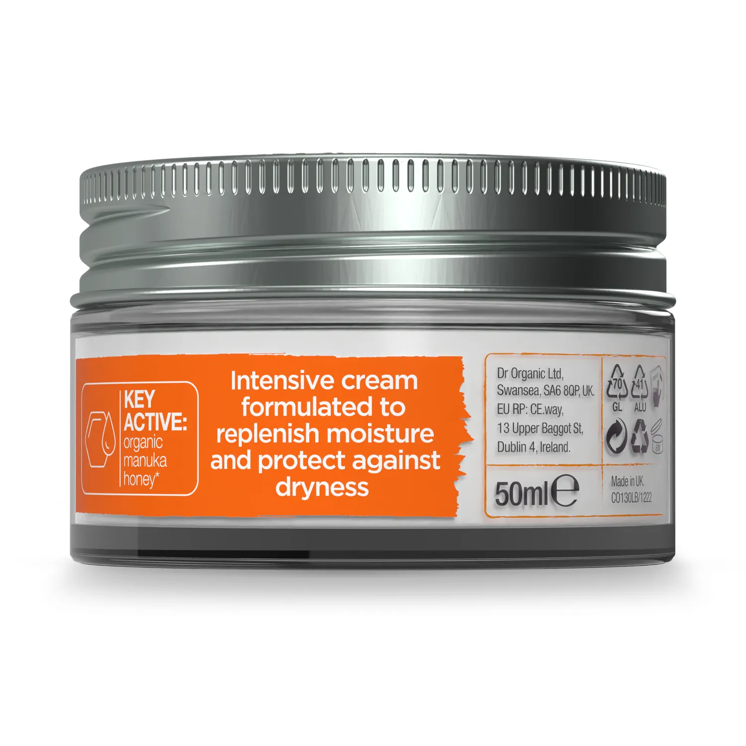 Dr Organic Manuka Honey Rescue Cream crema viso 50ml nutriente
