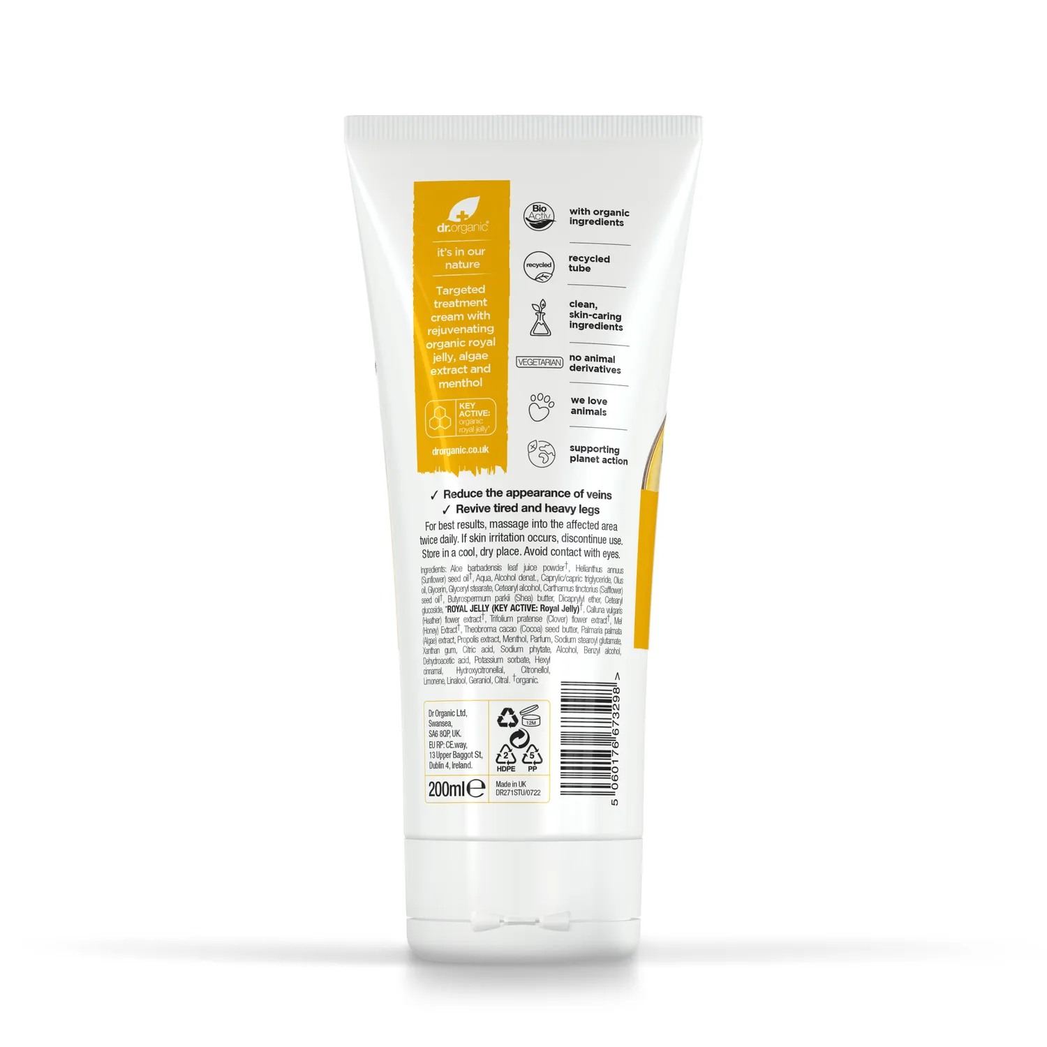 Dr Organic Skin Expert Leg & Vein Cream Crema Gambe 200 ml