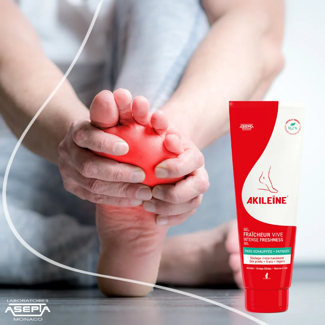 Akileïne Rosso Gel Freschezza Viva Gambe Piedi