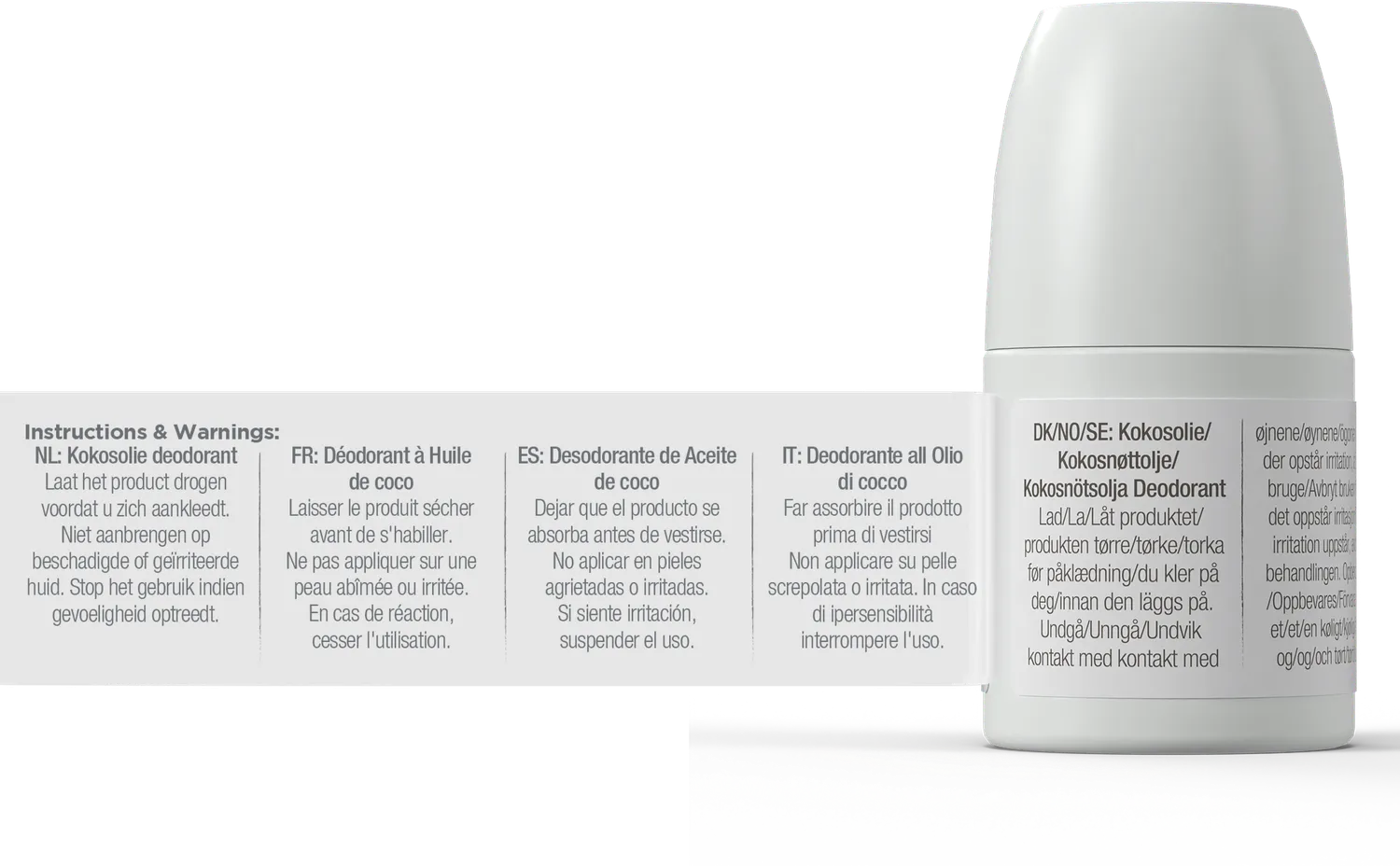 Dr Organic Coconut Oil deodorante roll-on 50ml senza alluminio