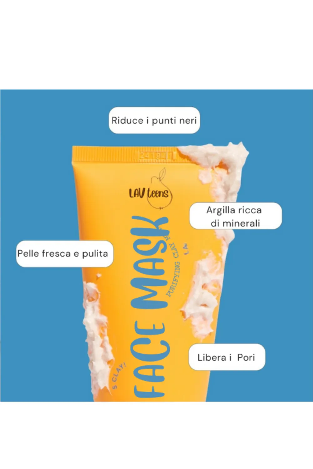 LavKids Lav Teens Maschera Viso Argilla 60 ml