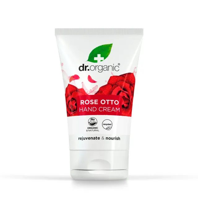 Dr Organic Rose Otto crema mani 125ml anti-age