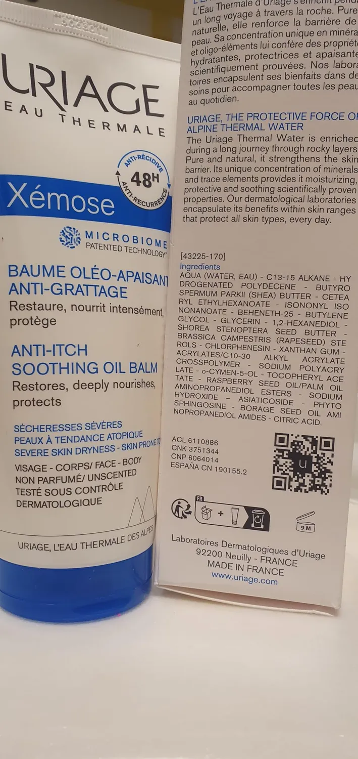 Uriage Xemose C8+ Balsamo Corpo Anti-Prurito Senza Profumo