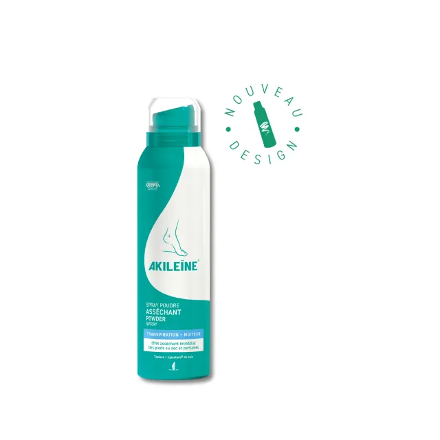 Akileïne Verde Spray Polvere Asciugante piedi