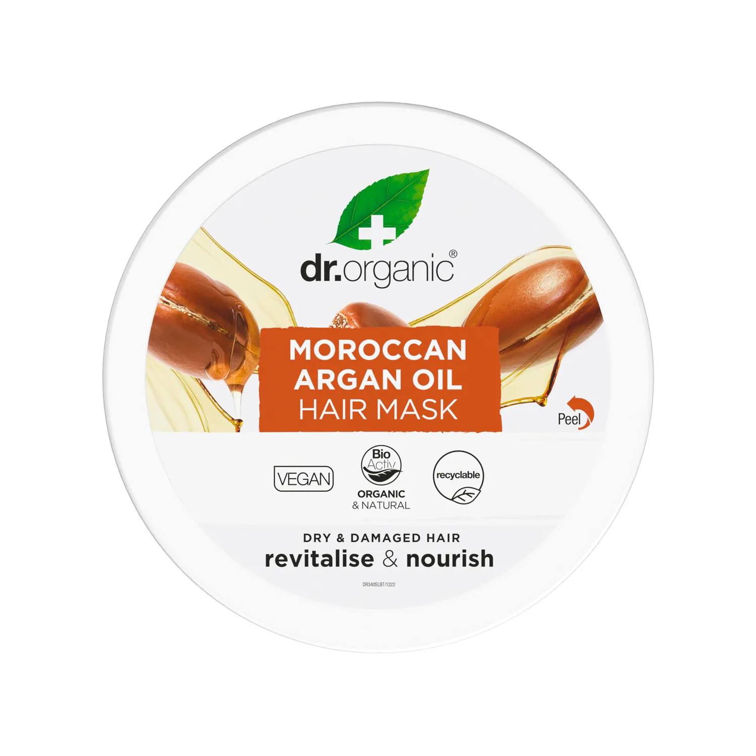 Dr Organic Moroccan Argan Oil maschera capelli 200ml anticrespo