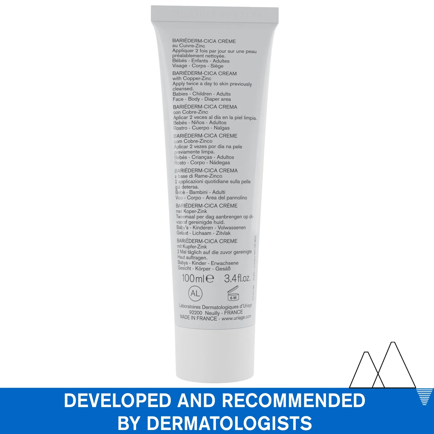 Uriage Bariéderm-Cica crema riparatrice 100 ml viso corpo