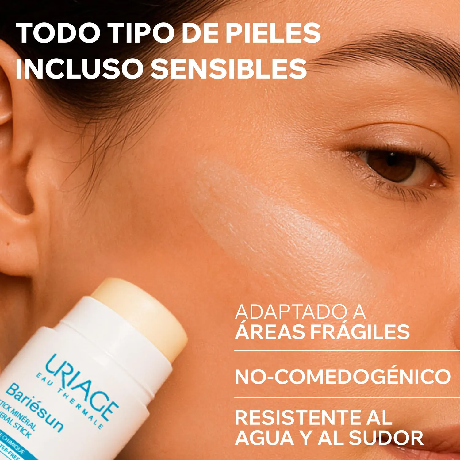 Uriage Bariésun Stick Solare Minerale SPF50+ 4g Invisibile