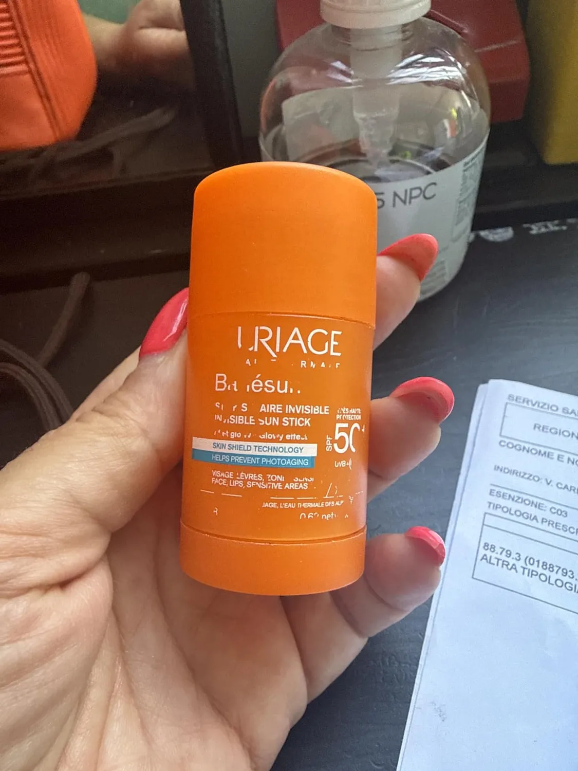 Uriage Bariésun Stick Solare Invisibile SPF50+ 18 g