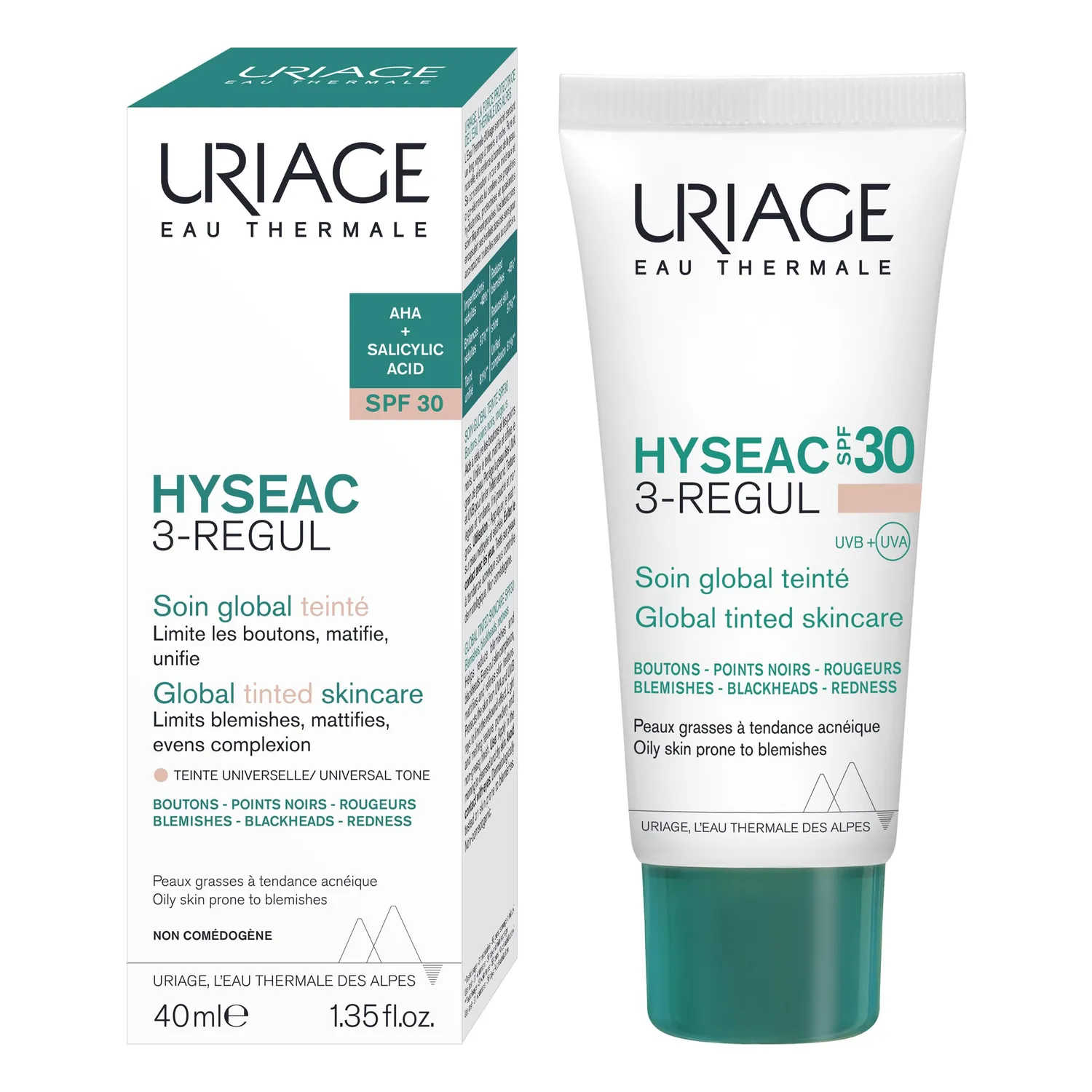 Uriage Hyséac 3-Regul Color Crema Viso SPF30 40 ml Pelle Grassa