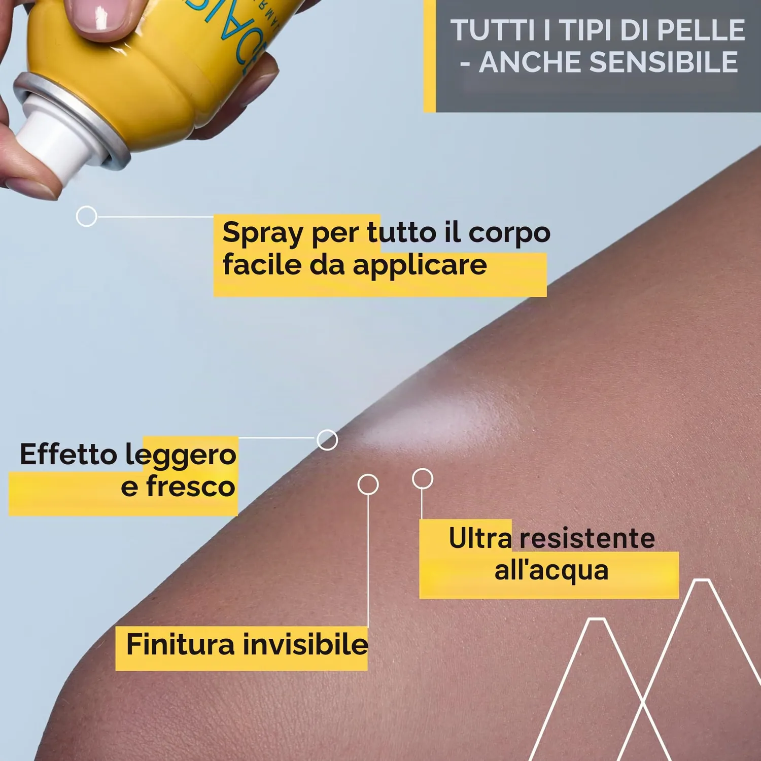 Uriage Bariésun Spray Secco Solare SPF50+ 200 ml Idratante