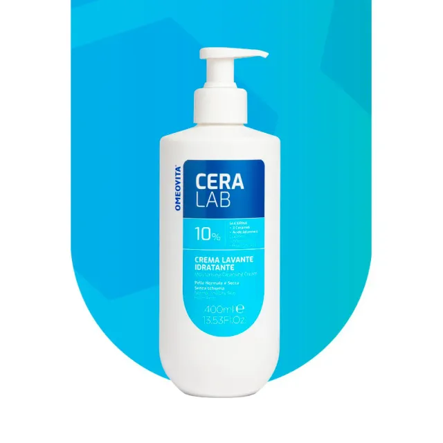 Omeovita CeraLab Crema Lavante Idratante viso corpo pelli secche