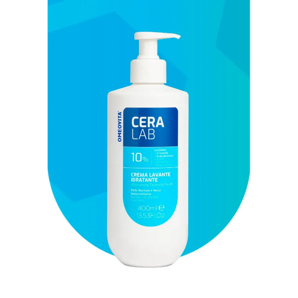 Omeovita CeraLab Crema Lavante Idratante viso corpo pelli secche