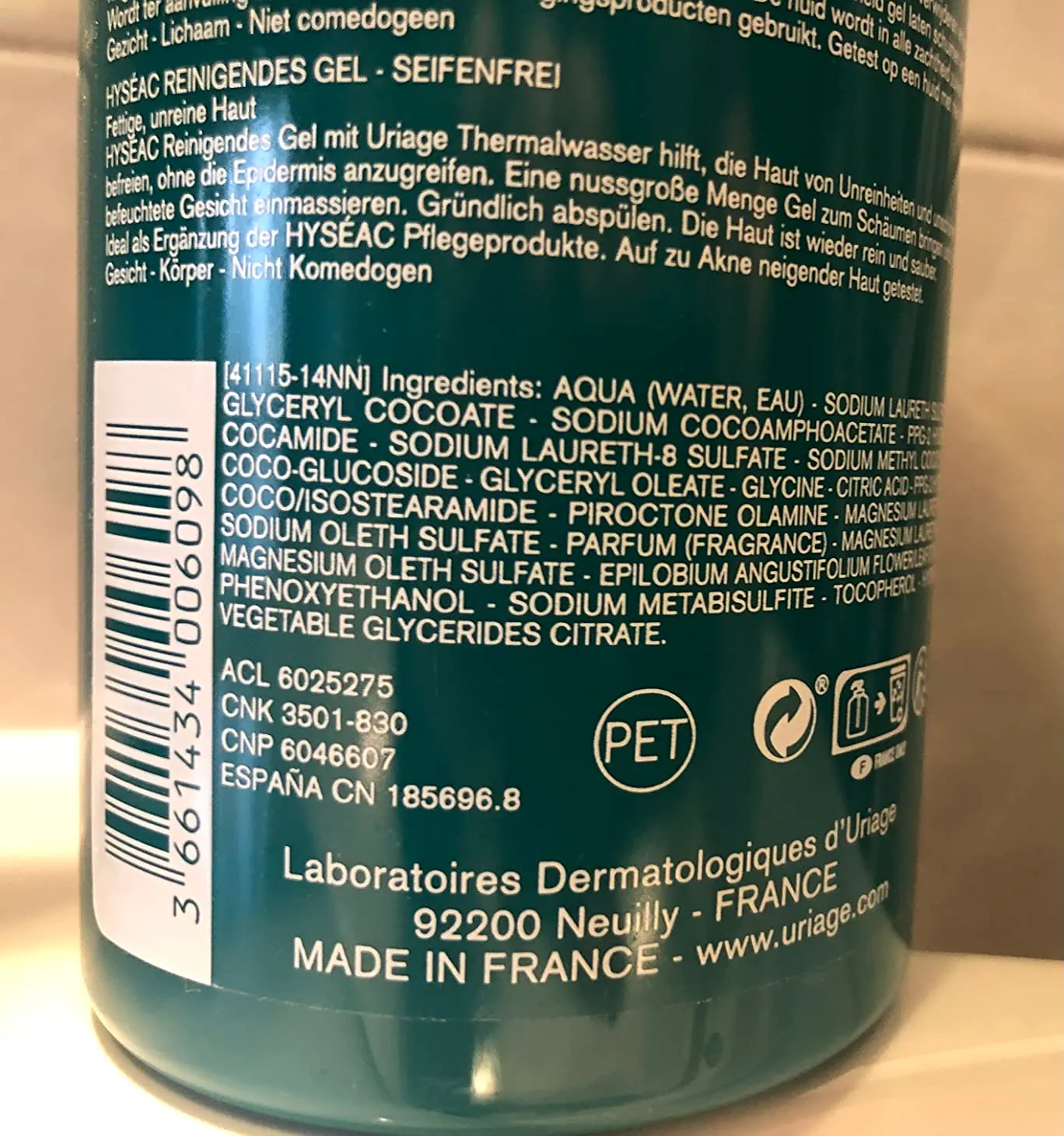 Uriage Hyséac Gel Detergente Viso 150ml Pelle Grassa