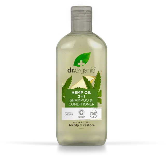 Dr Organic Hemp shampoo balsamo 2in1 265ml canapa