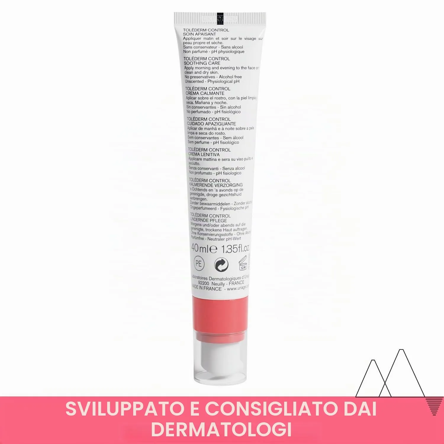 Uriage Toléderm Control Crema Leggera 40ml non profumata