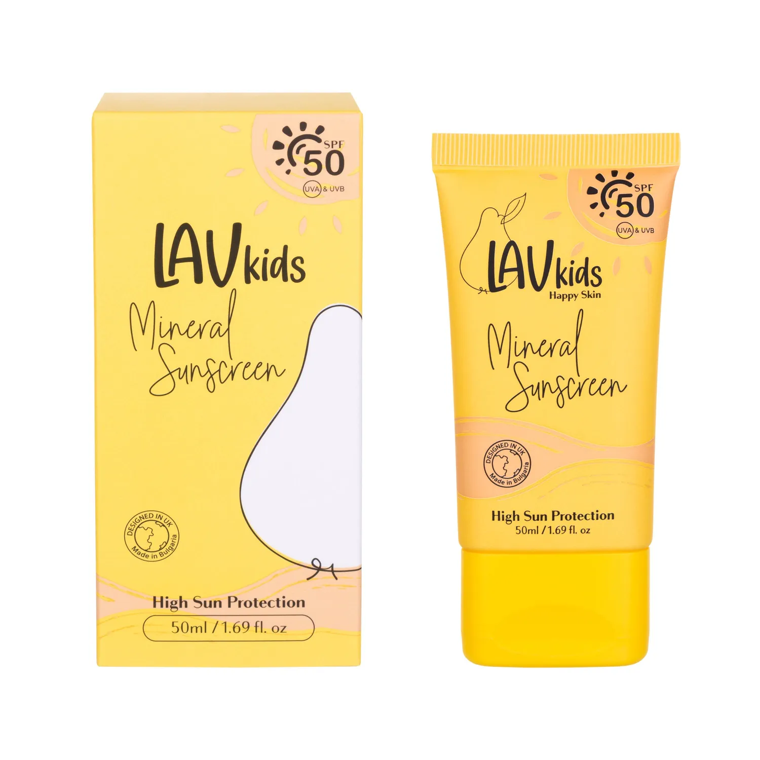 LavKids Solare Viso crema solare SPF50 minerale