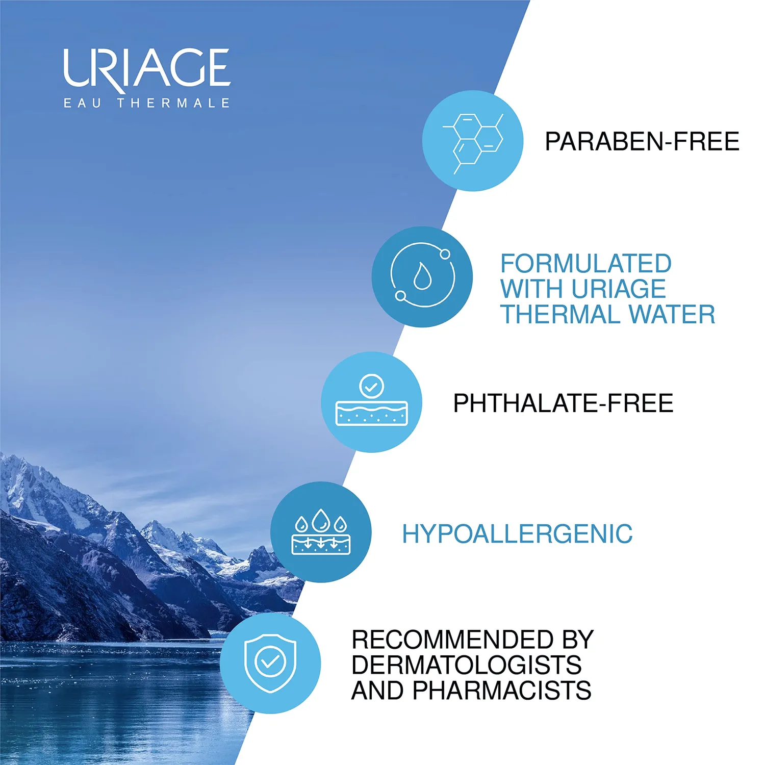 Uriage DS gel detergente purificante viso corpo senza profumo
