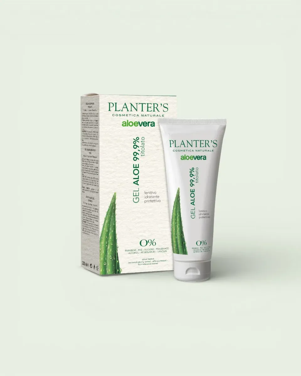 Planter's Aloe Gel Aloe 99,9% Titolato viso corpo lenitivo