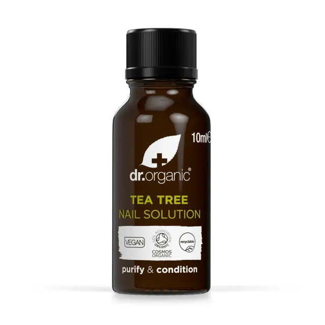Dr Organic Tea Tree Nail Solution soluzione unghie 10ml purificante