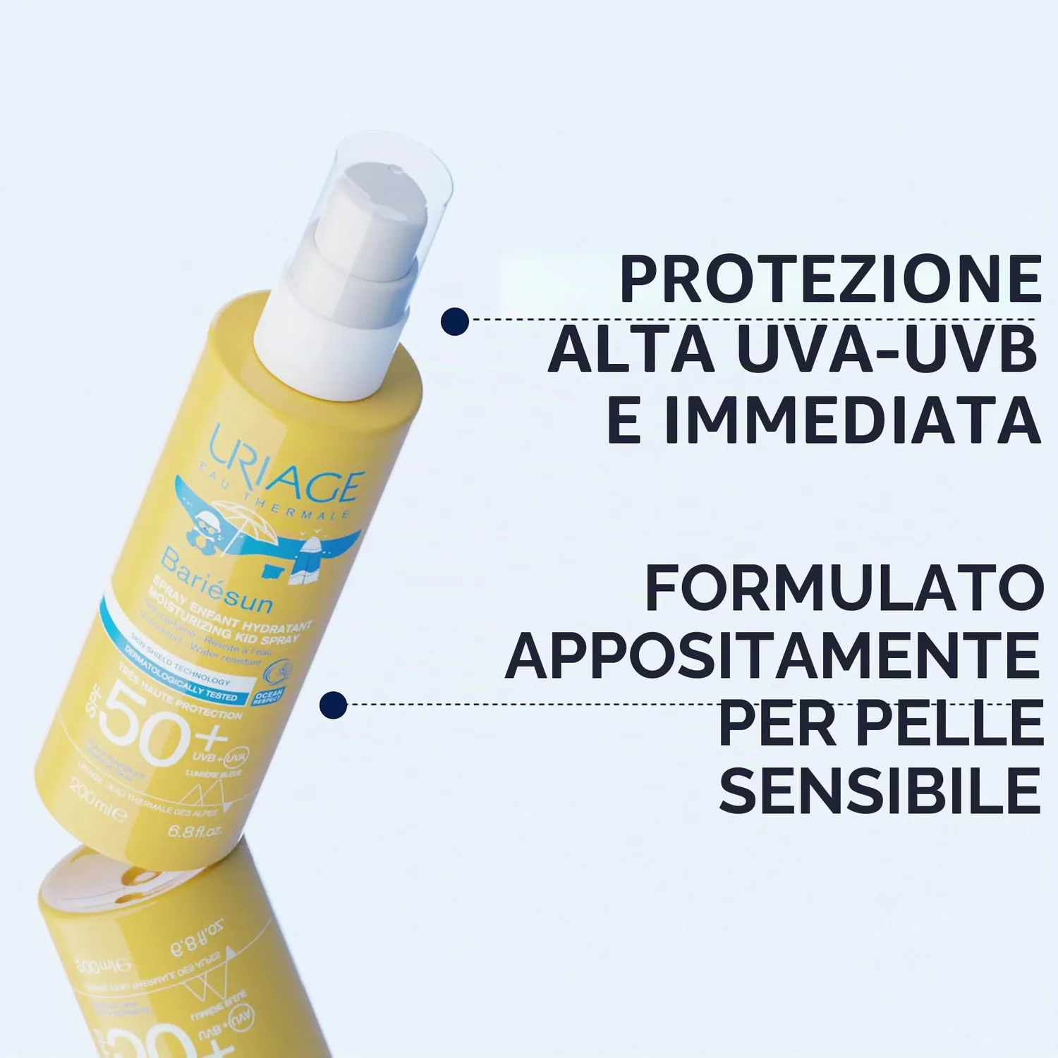 Uriage Bariésun Spray Solare Bambini SPF50+ Idratante