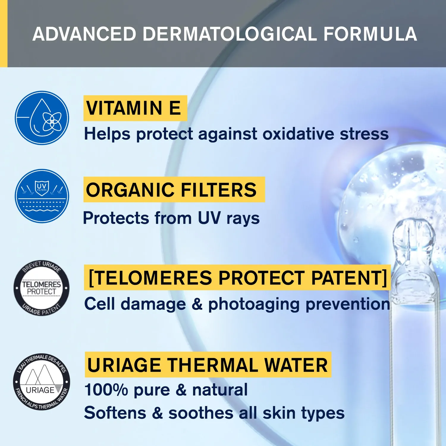 Uriage Bariésun 100 Fluido Viso SPF50+ non profumato