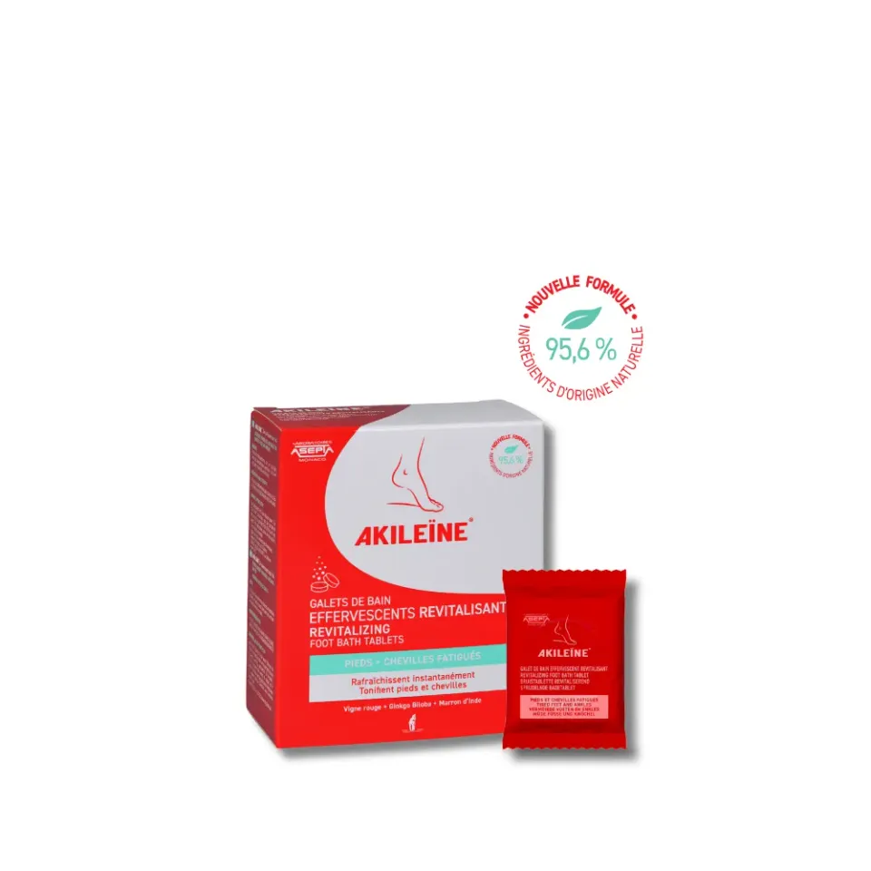 Akileïne Rosso Tavolette Freschezza piedi rinfrescanti