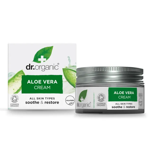 Dr Organic Aloe Vera crema viso 50ml per pelle secca e sensibile