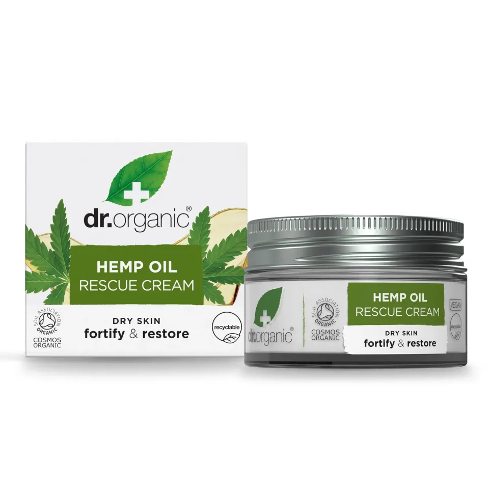 Dr Organic Hemp Crema Viso Rigenerante 50ml Canapa