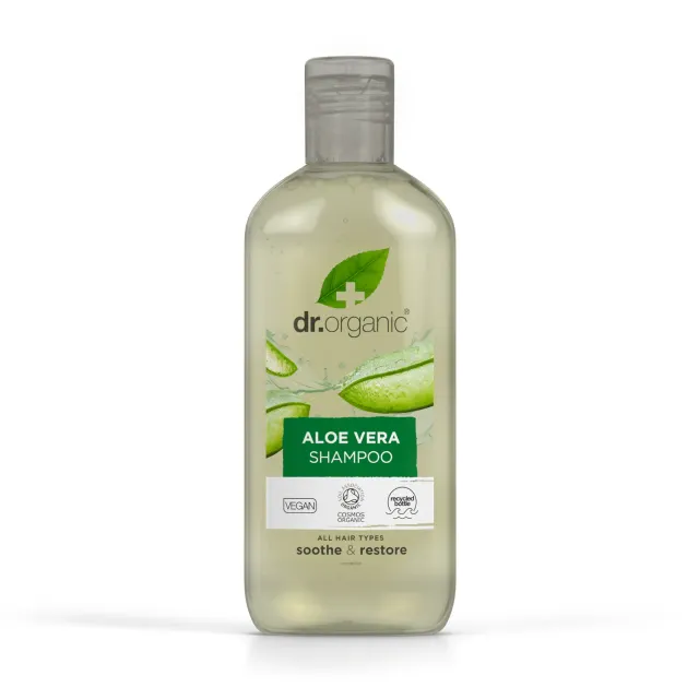 Dr Organic Aloe Vera Shampoo 265ml Capelli Danneggiati