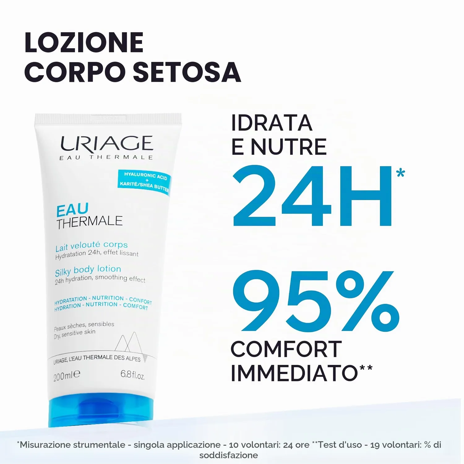 Uriage Eau Thermale latte corpo 200 ml idratante 24h