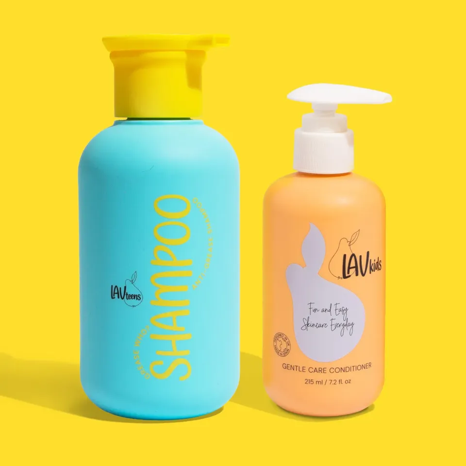 LavKids Teen Haircare Duo shampoo balsamo capelli grassi 3pz