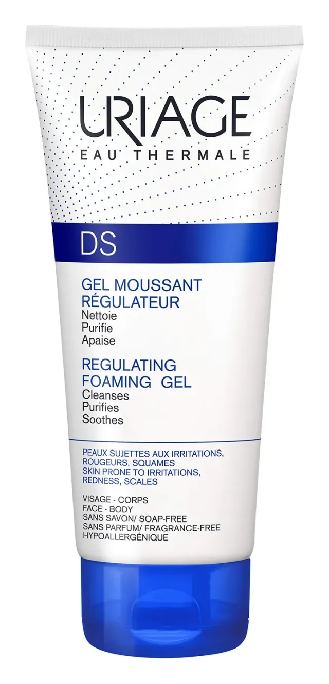 Uriage DS gel detergente purificante viso corpo senza profumo