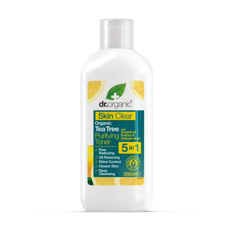 Dr Organic Skin Clear Purifying Toner tonico viso 200ml sebo-regolatore