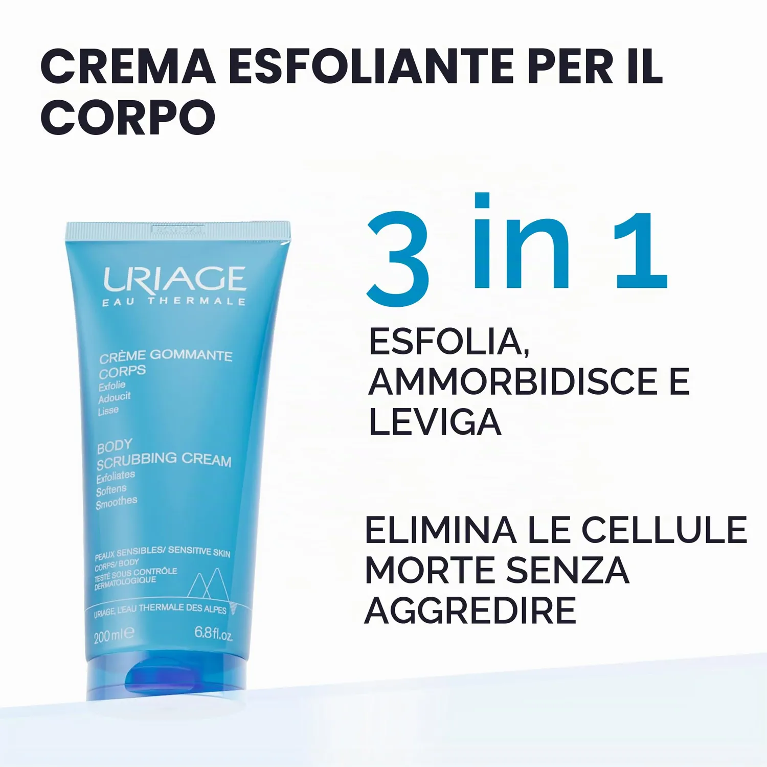 Uriage Kératosane crema esfoliante corpo 200ml delicata