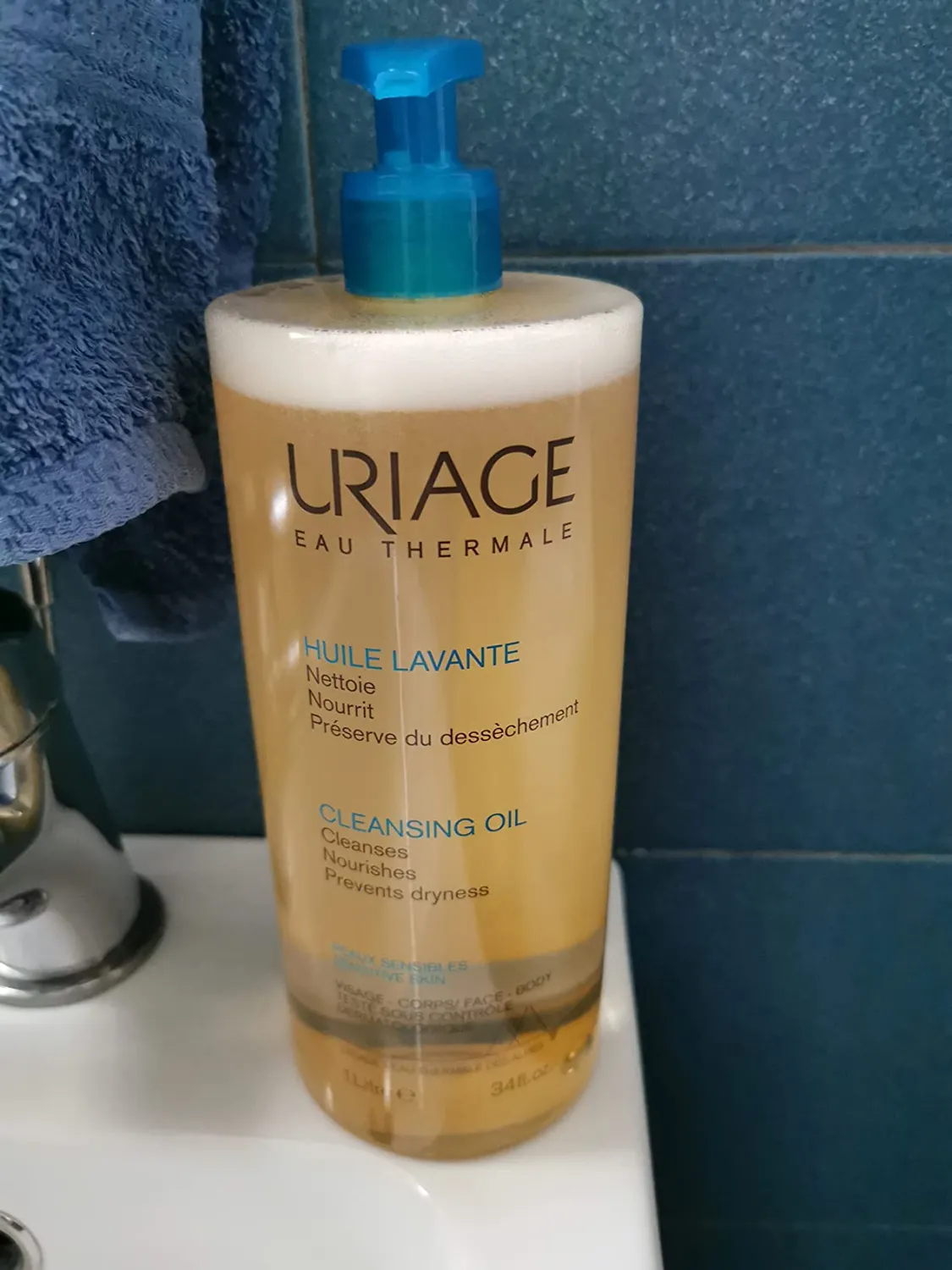 Uriage Eau Thermale Olio Doccia 1 L viso e corpo secco