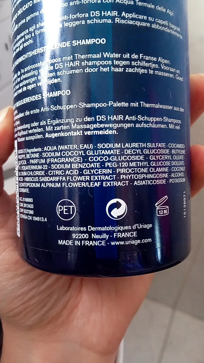 Uriage D.S. shampoo dolce 200 ml fresco riequilibrante