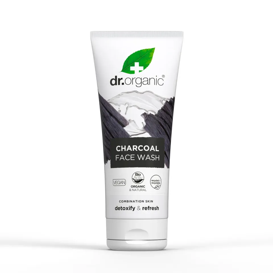 Dr Organic Charcoal detergente viso 200ml purificante