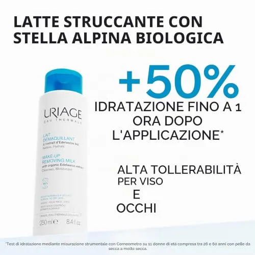Uriage Eau Thermale Latte Struccante 250 ml viso e occhi pelle sensibile