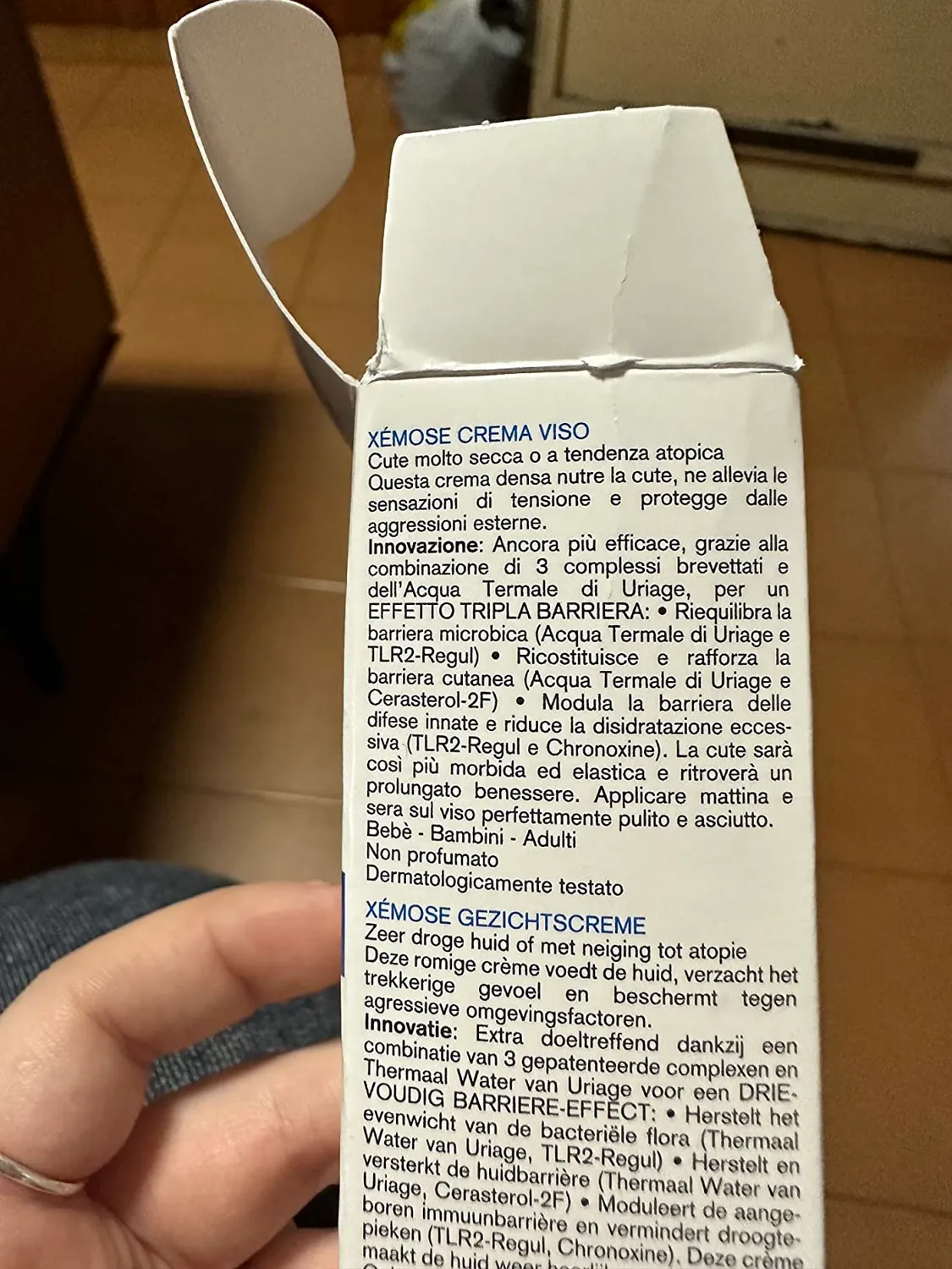 Uriage Xémose crema viso 40ml secca atopica karité