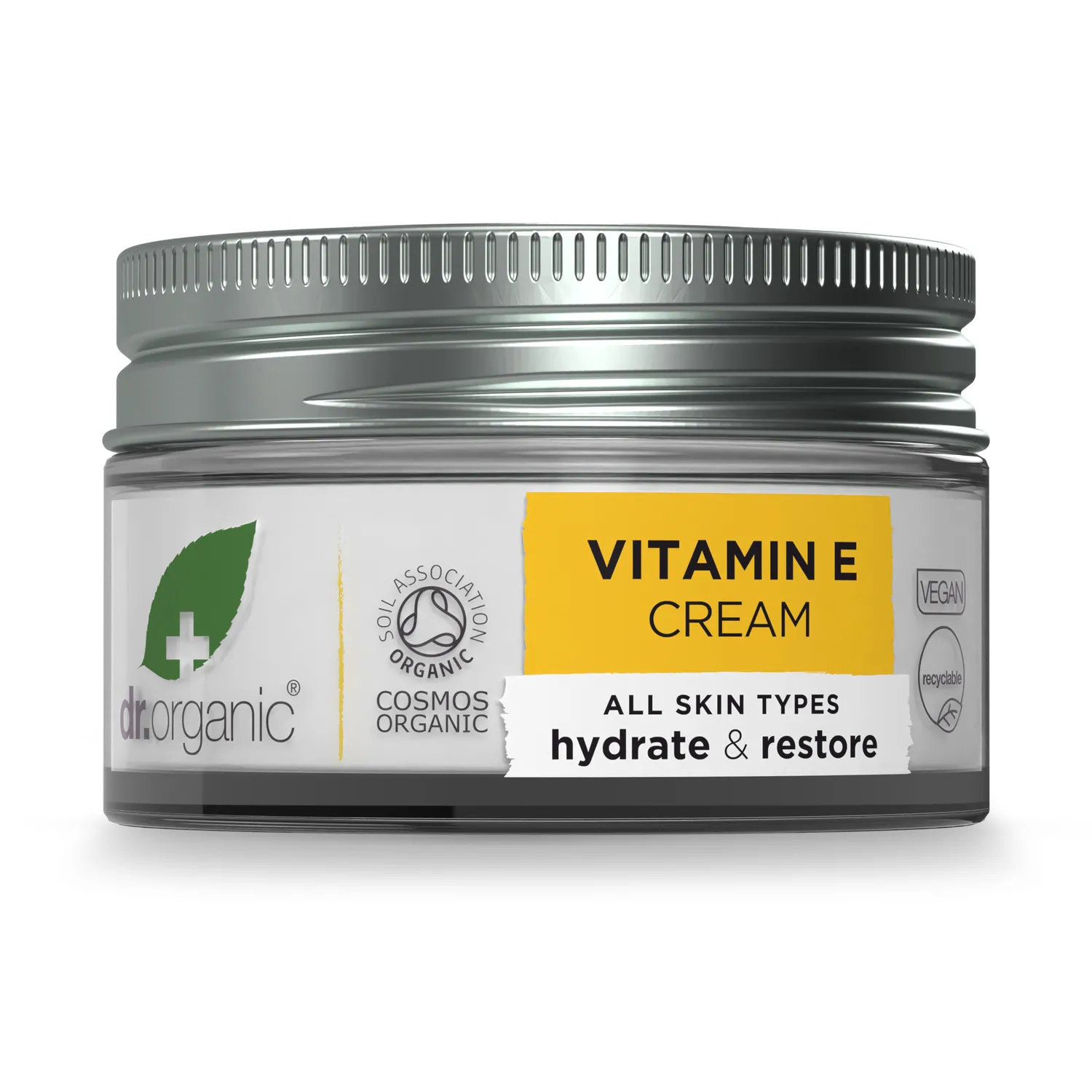 Dr Organic Vitamin E Crema Viso Idratante 50ml Illuminante